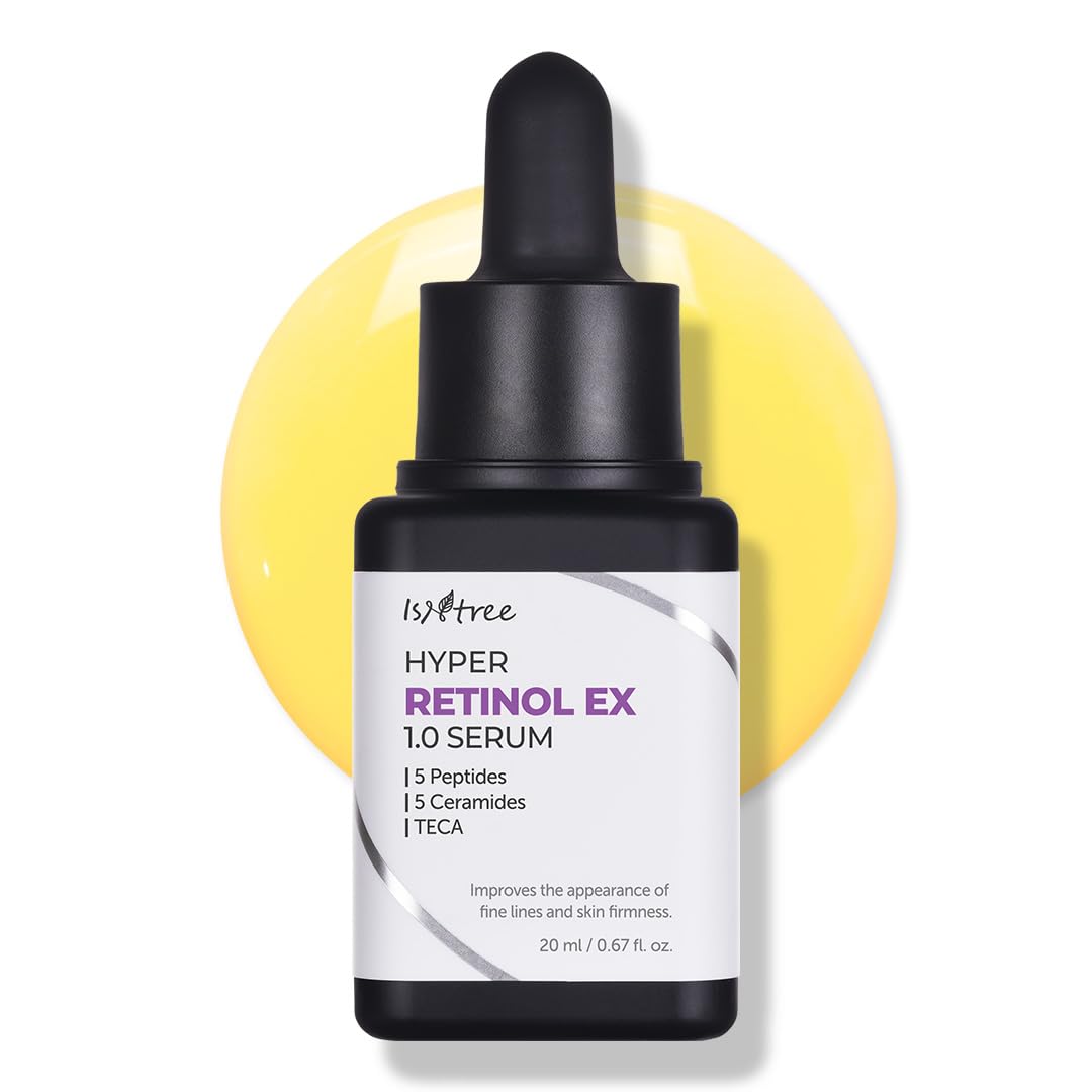 IsNtree Hyper Retinol EX 1.0 Serum 20ml | 5 Peptides | 5 Cermaides | Helps Reduce Fine Lines