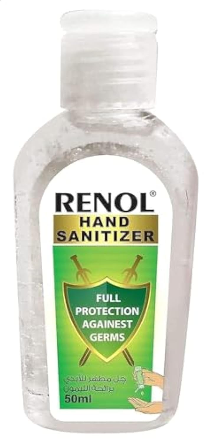 Renol hand sanitizer gel with lemon fragrance - 50 ml