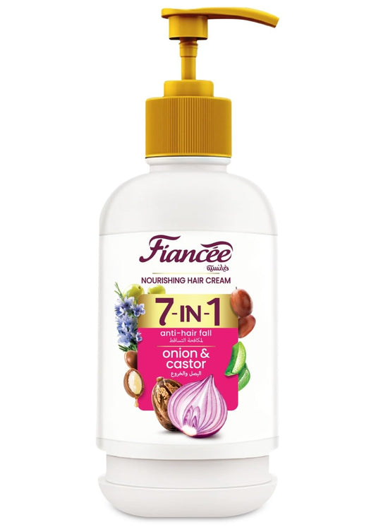 Fiancée 7 in 1 Hair Cream with Onion and Castor - 240ML