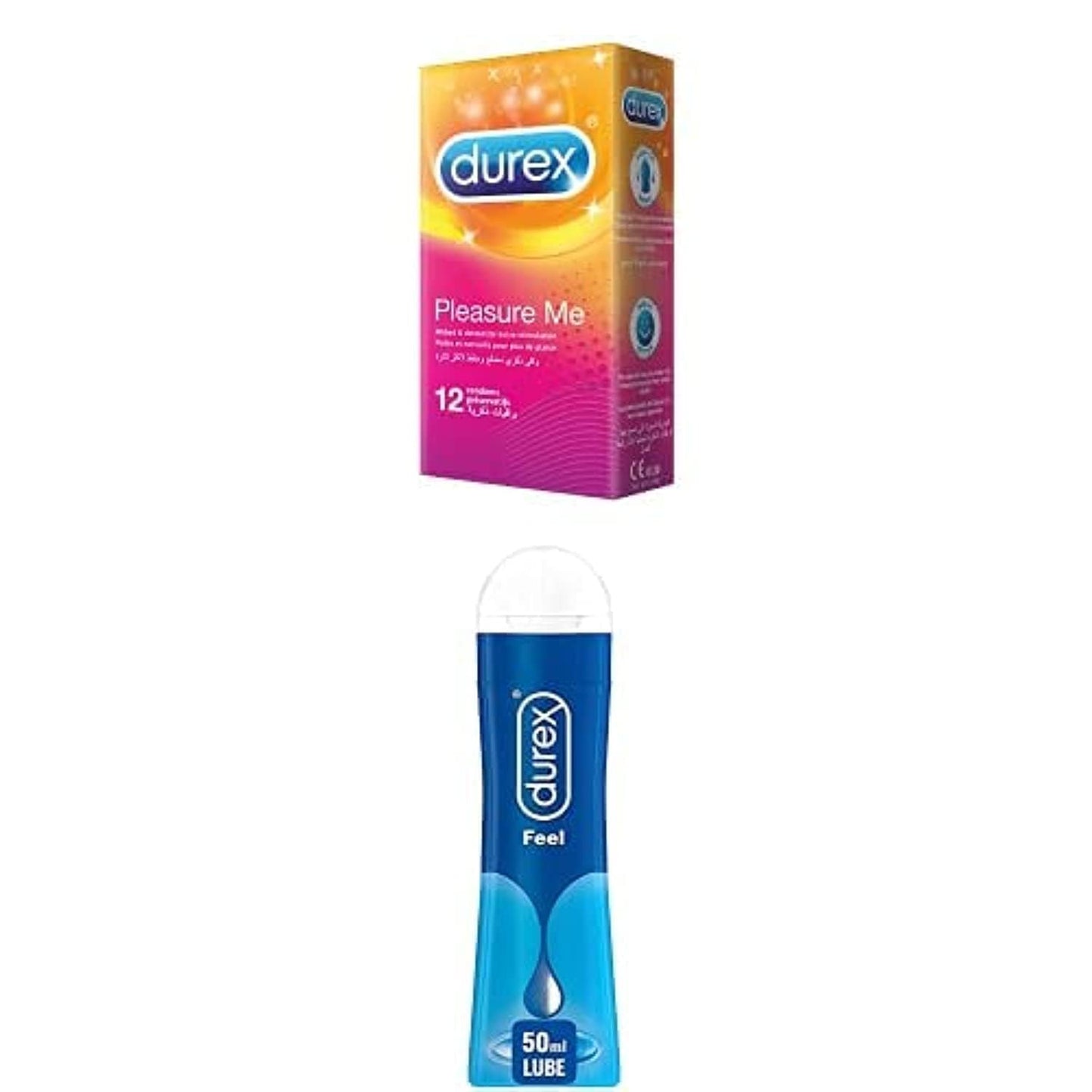 Durex Pack of (2 pleasure me + play feel lube) with 25% off