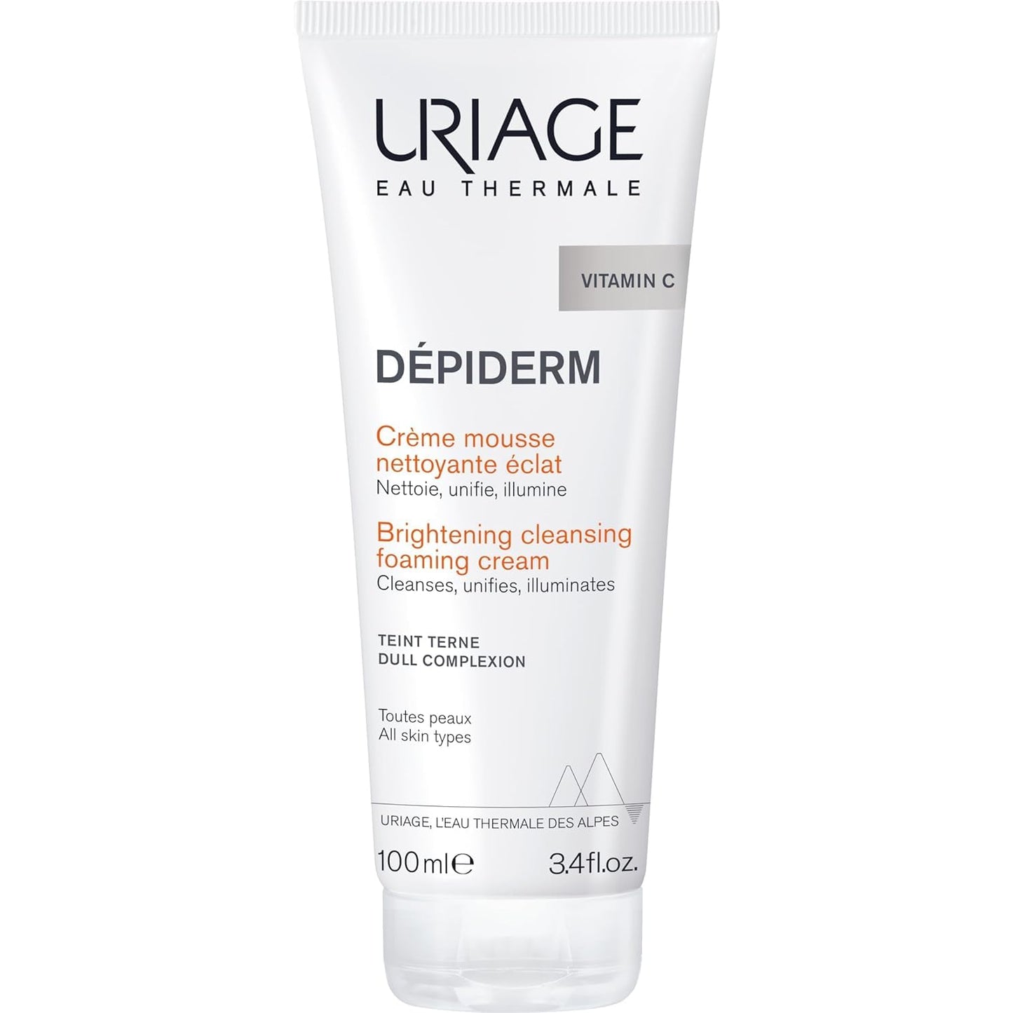 Uriage Depiderm Brightening Cleansing Foam For Unisex 3.4 Oz Cleanser