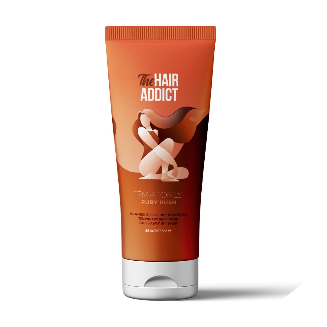 The Hair Addict Temp Tones Ruby Rush Temporary Hair Colorant