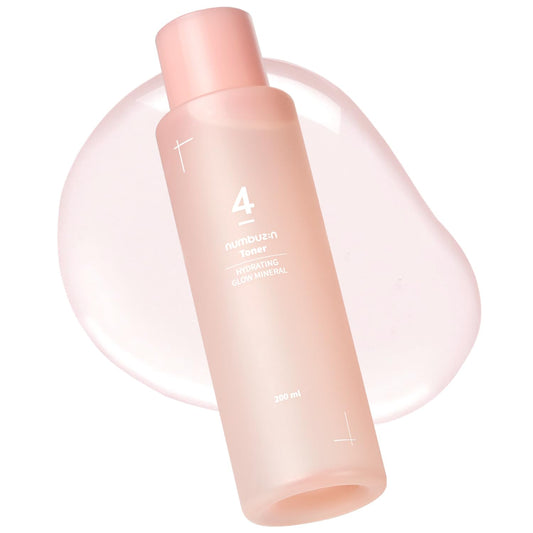 numbuzin No.4 Hydrating Glow Mineral Toner, Thermal Water, Hyaluronic Acid, Hydration, Makeup Boosting, 6.76 Fl.Oz