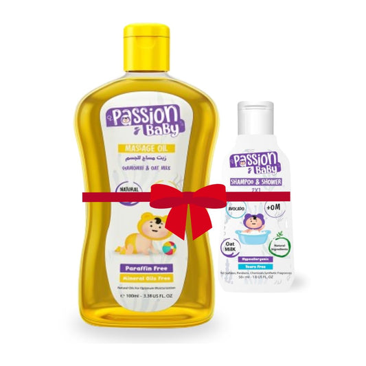 Passion baby Massage Oil 100 ml With Shampoo&Shower 50 ml Gift