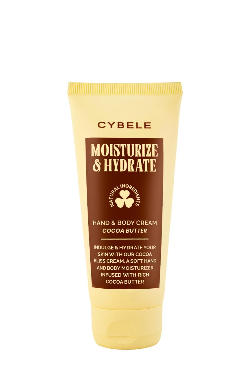 Cybele Hand & Body Cream 75ml - Cocoa Bliss - Intensive Moisturizing with Cocoa Butter