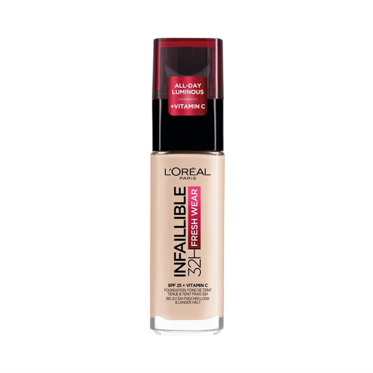 L'Oréal Paris Infaillible 32H Fresh Wear Foundation 015 Porcelaine - SPF 25 + Vitamin C ​