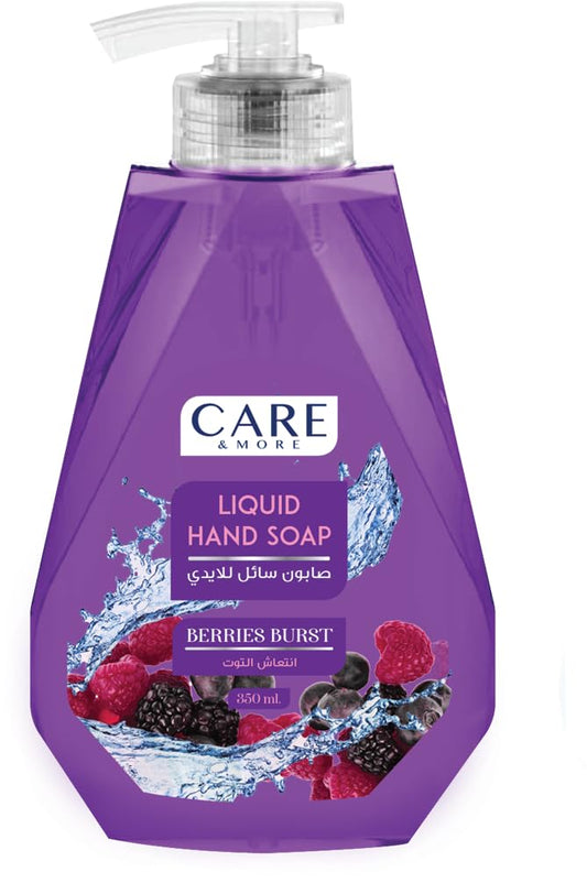 Care & More Liquid Hand Soap - Berries - 350 Ml