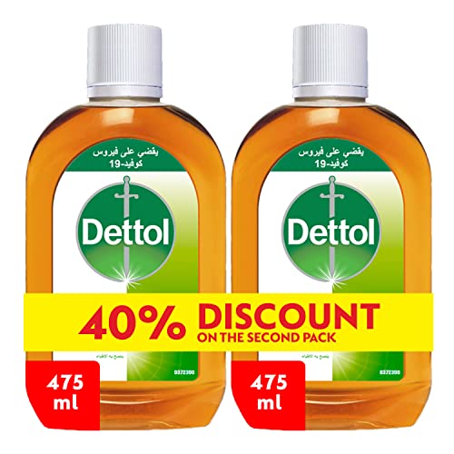 Dettol antiseptic antibacterial disinfectant liquid 475ml pack of 2