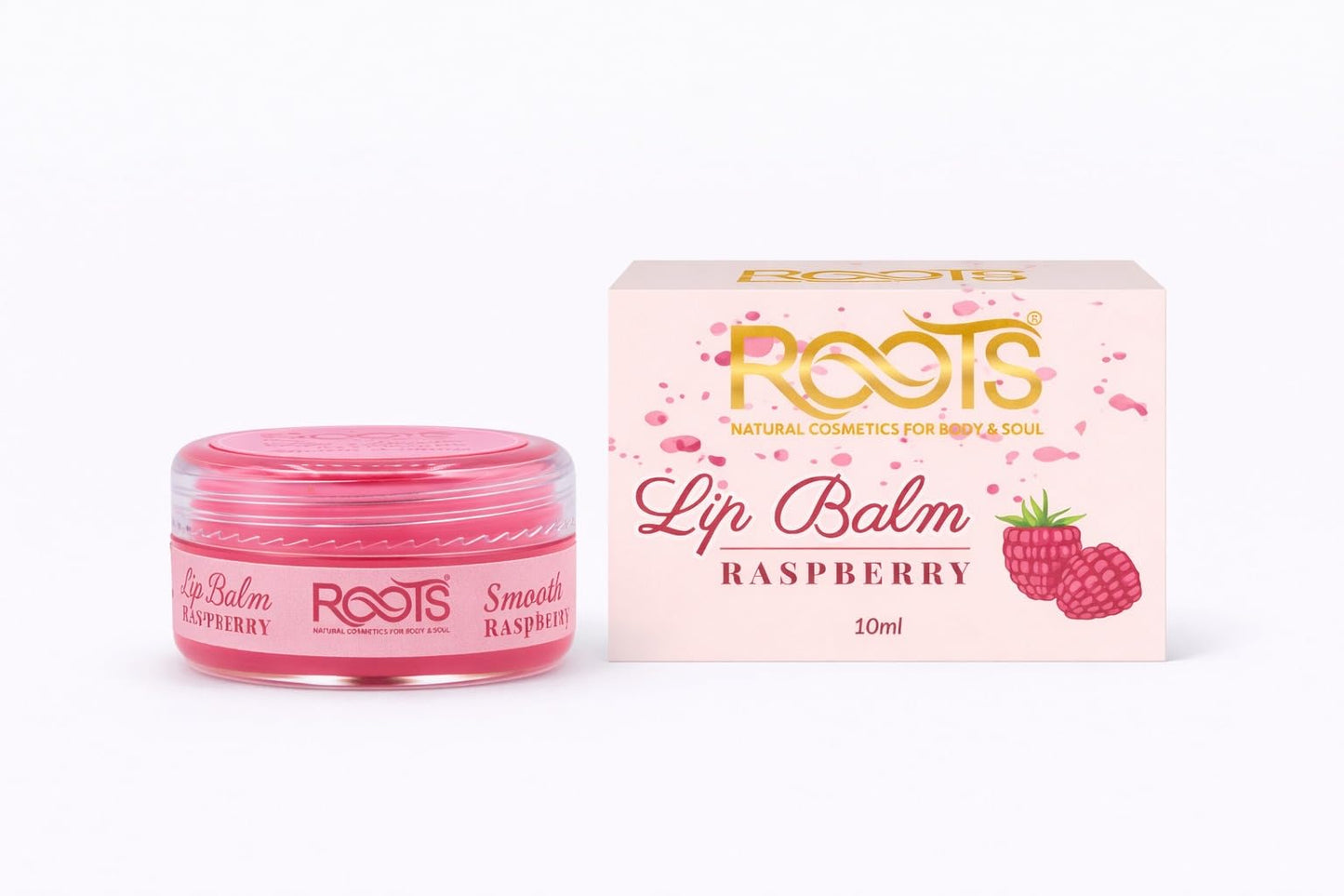Go Natural Pure Cosmetics Premium Lip Balm with Beeswax, Coconut Oil and Cocoa Butter, Deep Moisturizing, Multiple Flavors (Raspberry)
