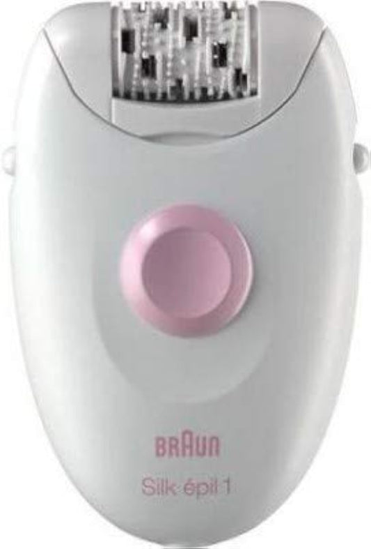 Braun Silk epil 1 – 1170 Legs Power Epilator, 20-Tweezer System, Corded Design – Pink/White – SE1170