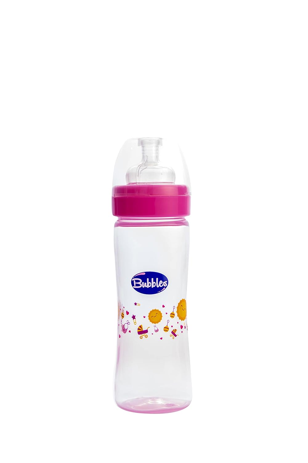 Bubbles Classic feeding bottle without hand 270ml Rose