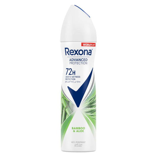 Rexona Women Advanced Protection 72H+ Antiperspirant Deodorant Bamboo Freeze & Aloe Vera Spray 150ML