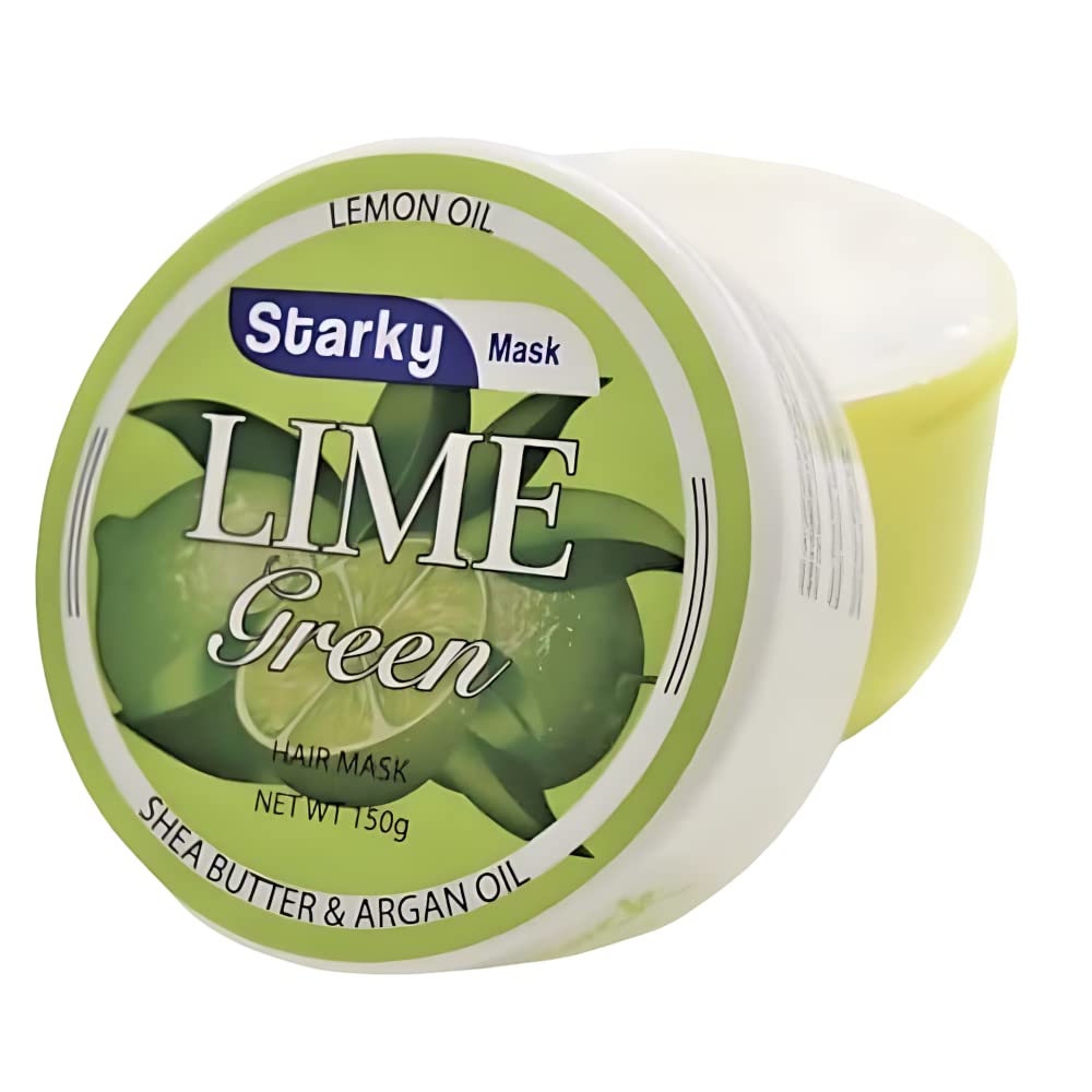 Starky Lemon Oil Lime Green Hair Mask with Shea Butter&Argan Oil -150g