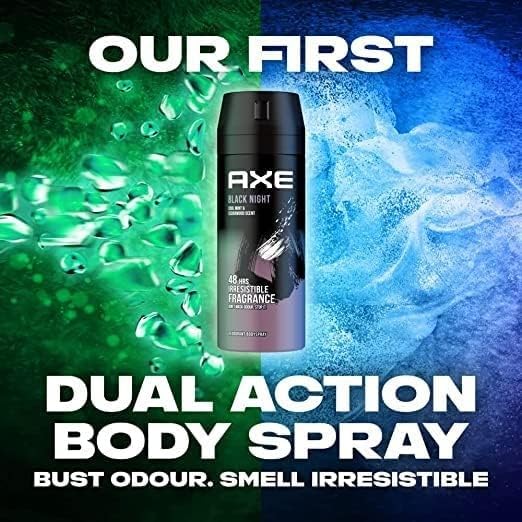 Axe Body Spray for Men Black Night 150ML (Pack of 2)