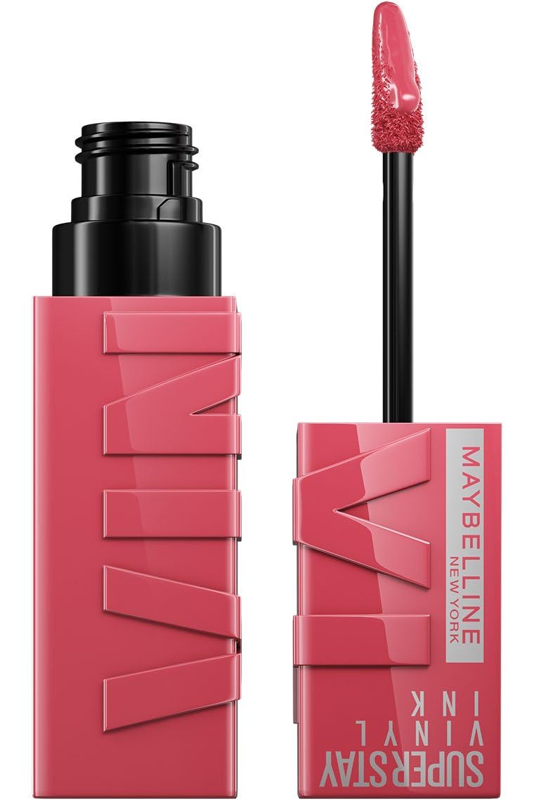 Maybelline New York SuperStay Vinyl Ink Pink Liquid Lipstick Vinyl Effect Gloss Lasting Hold - Sultry (160)