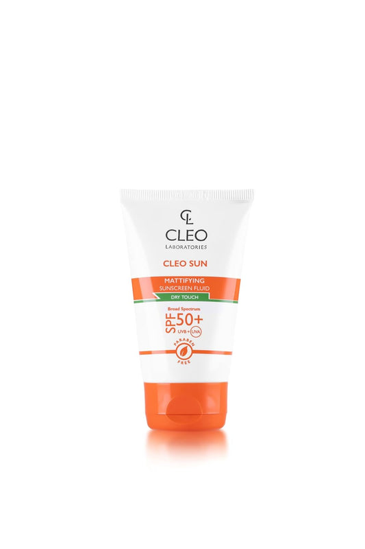 Cleo  Cleo mattifying sunscreen fluid 50 spf, 50 ml