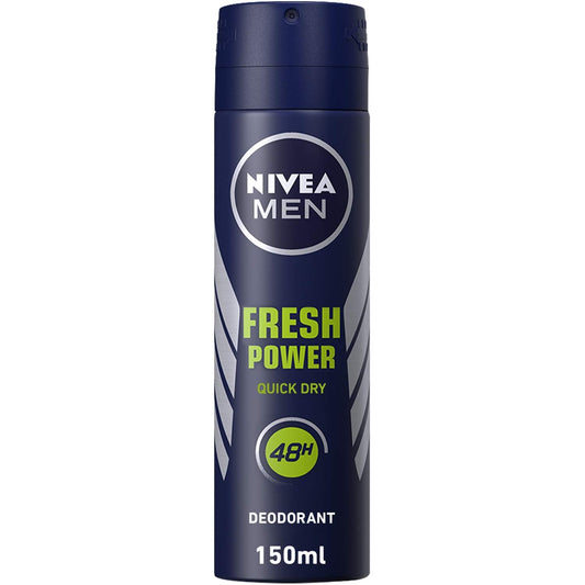NIVEA MEN Antiperspirant Spray for Men, Fresh Power Fresh Scent, 150ml