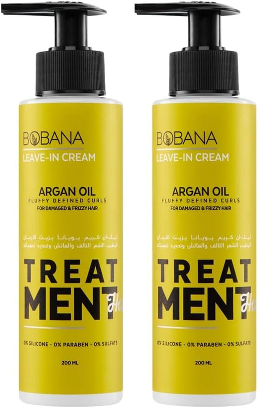 Bobana Leave-in Hair Cream With Argan Oil - 200ML (Pack of 2)