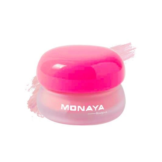 Monaya S005 Mousse Blush Cream, 6 Soft Colors, Lightweight, Makeup for Natural Glow, Lip & Cheek Tint, Makeup Essential – 4g Each