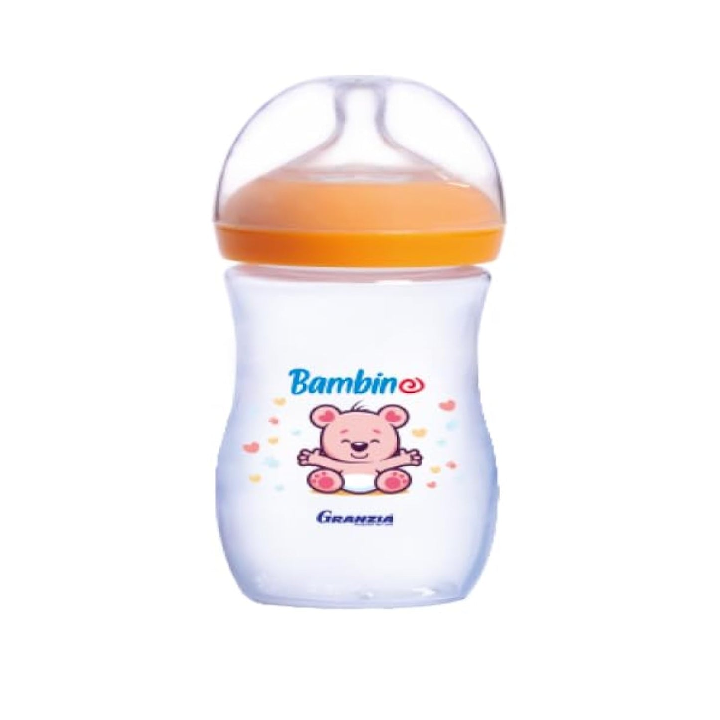 Granzia Bambino Natural Baby Feeding Bottle Orange 150 ML