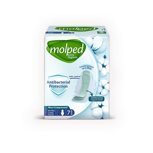 Molped Extra Hygiene - Single Pack - Extra Long - 7 Pads