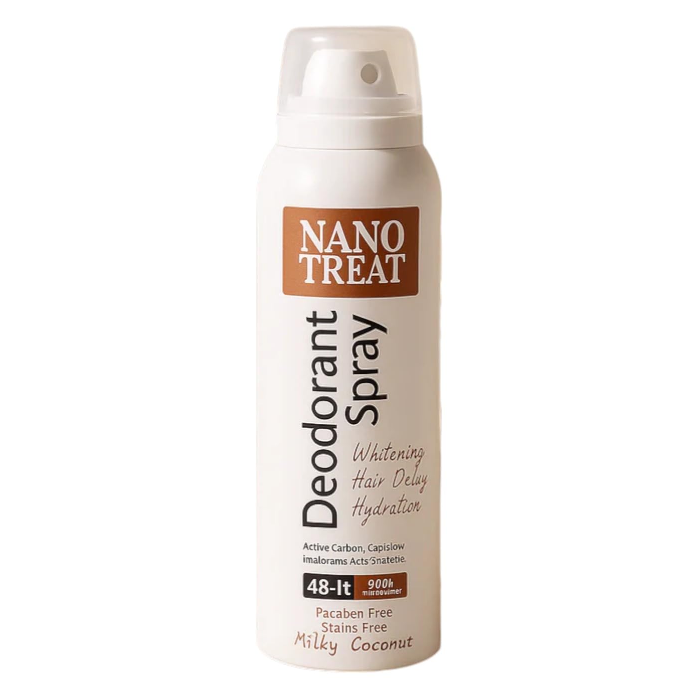 Nanotreat Nano Treat Deodorant Spray Hair Delay Hydration 150ml Milky Coconut
