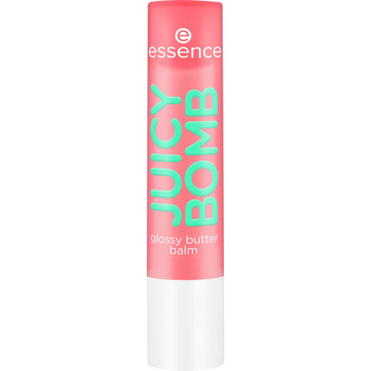 Essence Juicy Bomb Glossy Butter Balm 01 Red Shiny Formula Moisturizes Enhances Lips With Natural Radiant Look Vegan and Paraben-Free 2.5 g
