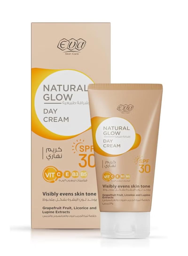 Eva Skin Care Natural Glow Day Cream with SPF 30ml 50 g