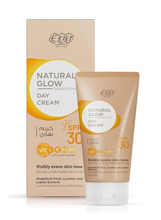 Eva Skin Care Natural Glow Day Cream with SPF 30ml 50 g