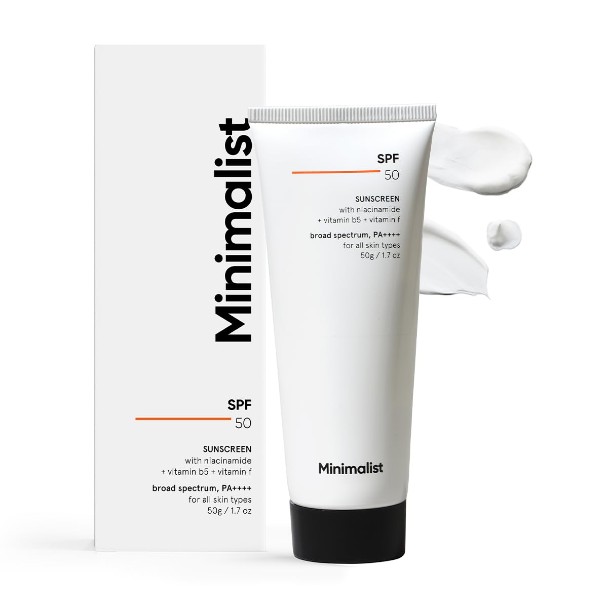 Minimalist Multi Vitamin SPF 50+ PA ++++ Sunscreen For Complete Sun Protection | Oxybenzone & OMC Free | 50 gm