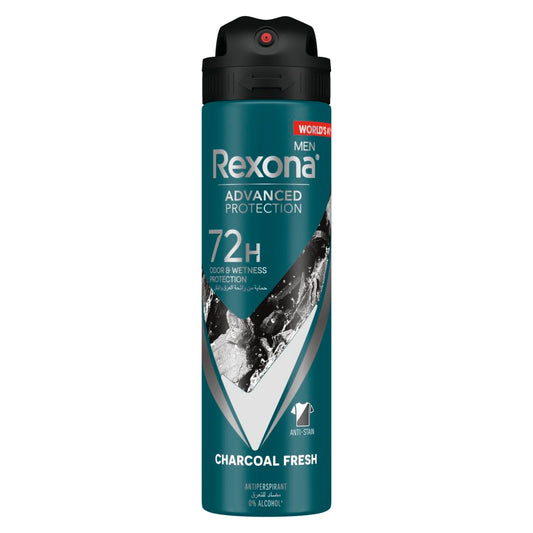 Rexona Men Advanced Protection 72H+ Antiperspirant Deodorant Charcoal Clean Spray 150ML