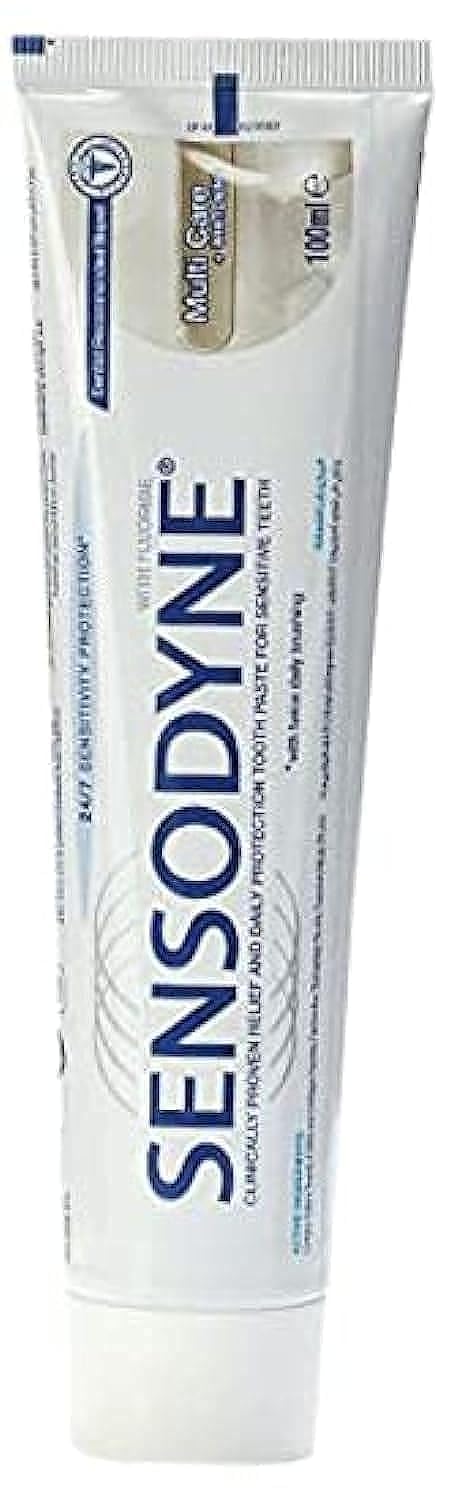 Sensodyne Multicare Toothbrush 1+1 for Sensitive Teeth, Multi Color