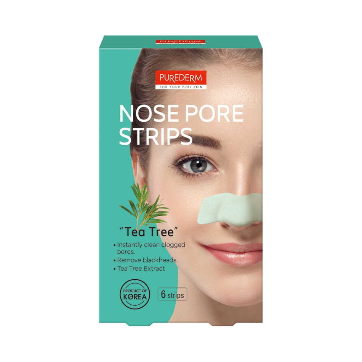 Purederm Botanical Choice Nose Pore Strips Tea Tree