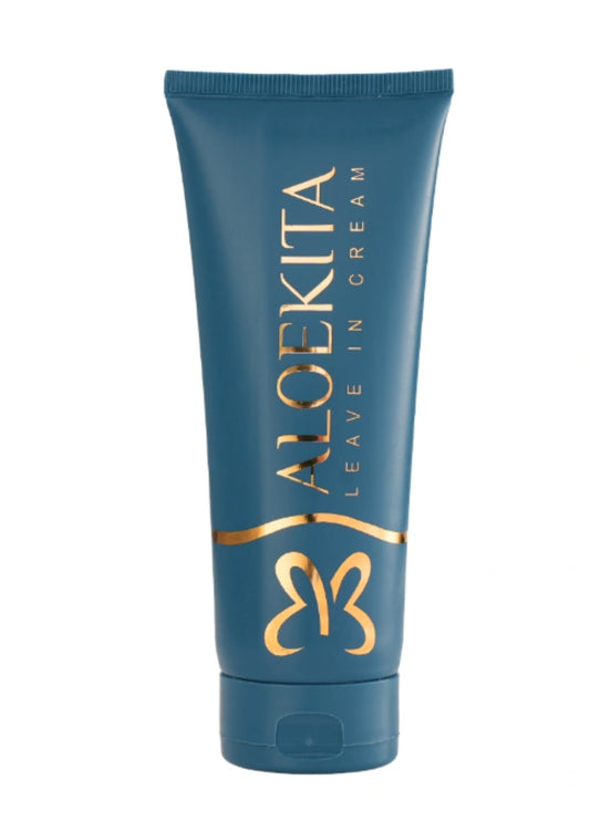Aloekita Leave-In Cream, Daily Hair Care, Deep Moisturizing, Frizz Control, Lightweight Formula, for Dry and Damaged Hair,120g