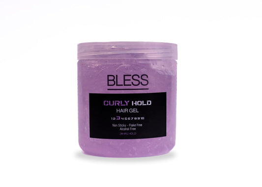 BLESS Curly Hold Hair Gel, Natural Look Styling, For All Hair Types, With Aloe Vera Extract, Panthenol Enriched, 250ml