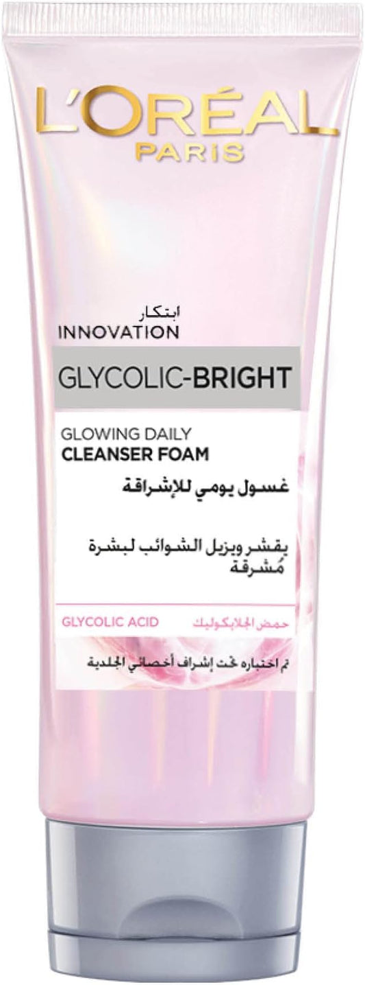 L'Oréal Paris Glycolic Bright Glowing Daily Cleanser Foam 100Ml