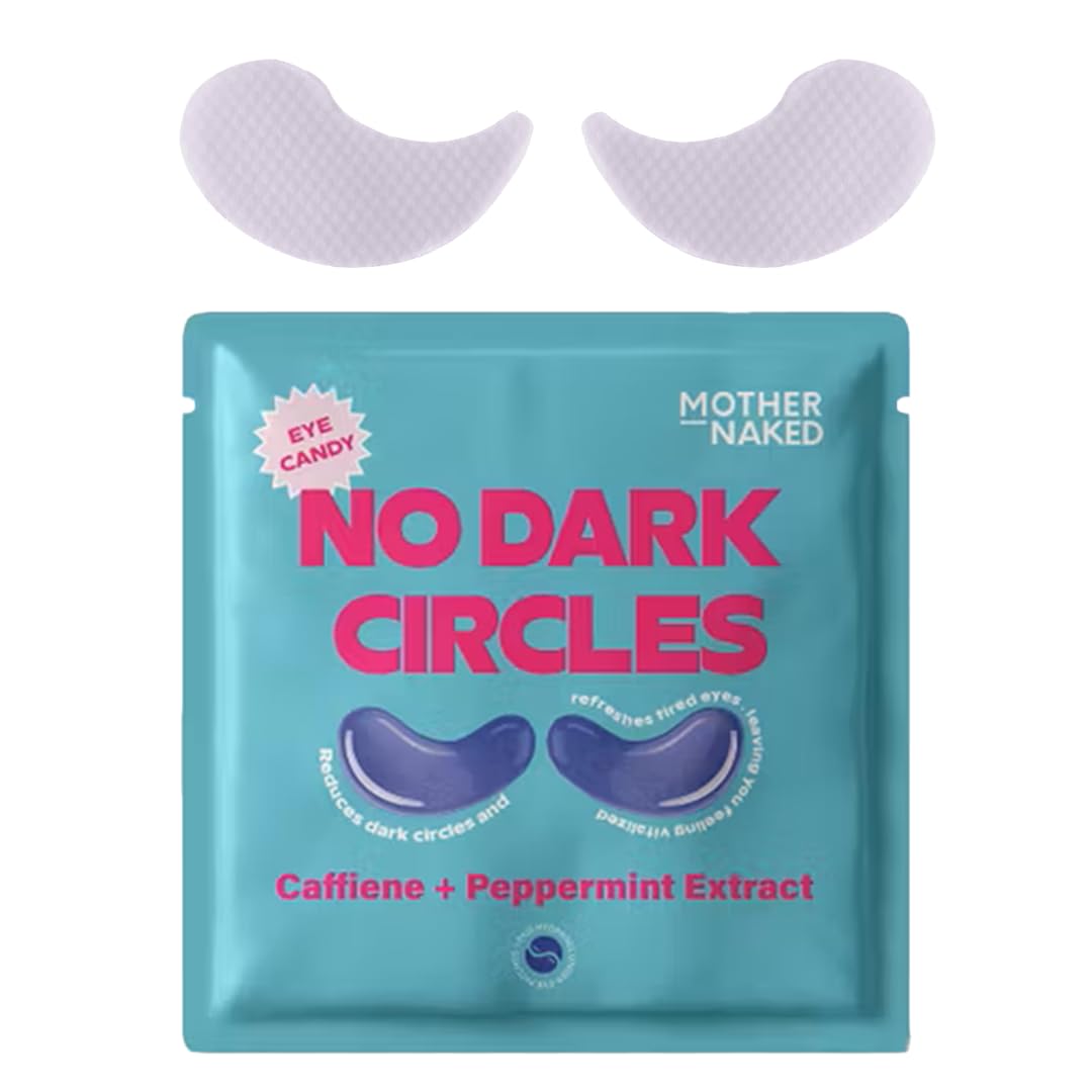 Mother Naked MotherNaked No Dark Circles Undereye Patch | Caffiene & Peppermint Extract | Reduces Dark Circles And Refreshes Tired Eyes