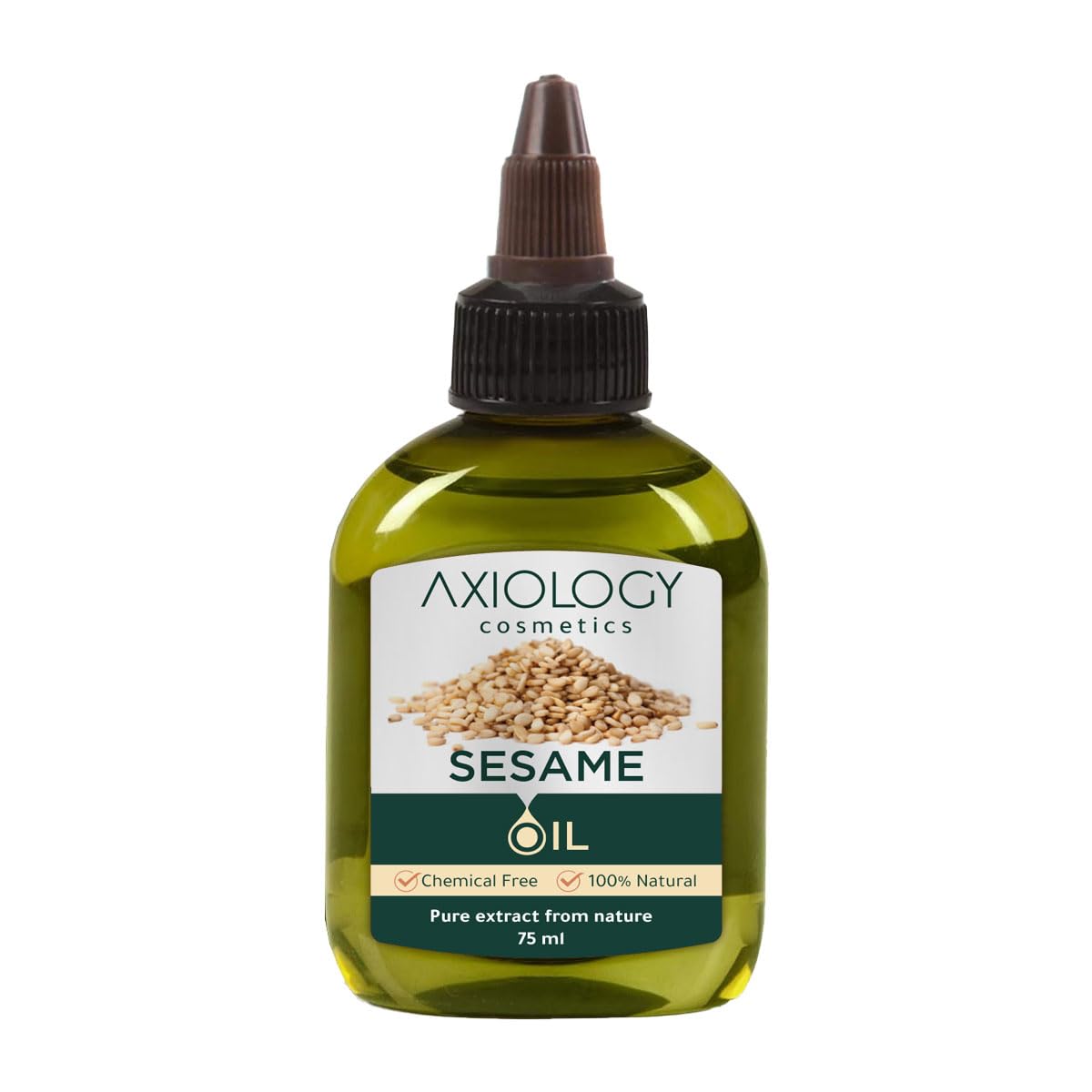 Silk Route Axiology Sesame Oil - Pure and Natural for Hair and Body - Moisturizer for Skin