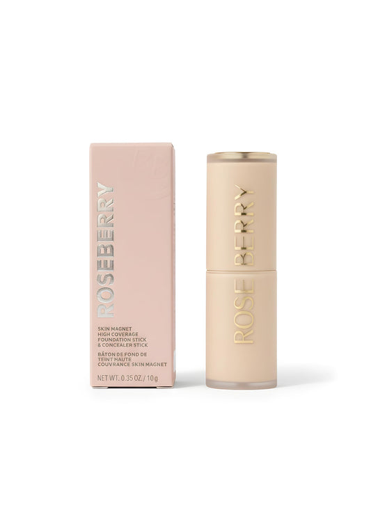 Rose Berry Skin Magnet High Coverage Foundation Stick and Concealer Stick, 10g, Shade 03