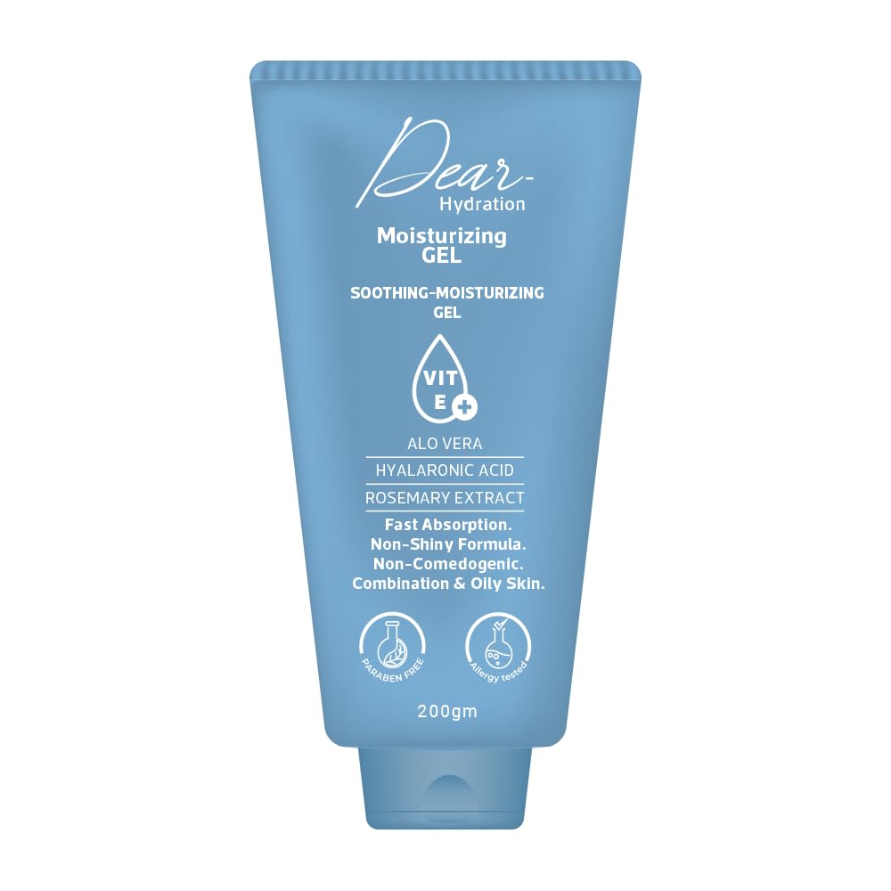 Dear Hydration Moisturizing Gel - 200 GM – With| Glycerin | Hyaluronic Acid | Vitamin E | Aloe Vera | Antioxidant | Long-Lasting Hydration | Skin Nourishment |