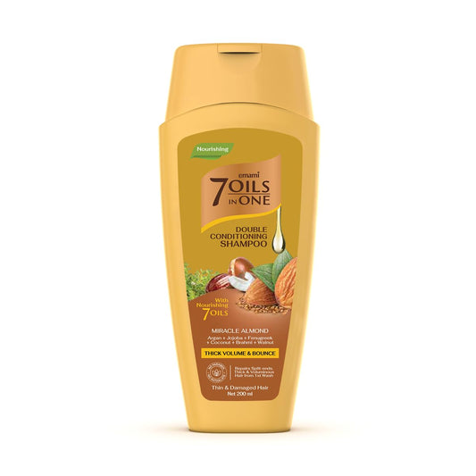 Emami 7 Oils in One Double Conditioning Shampoo Miracle Almond 200 ml