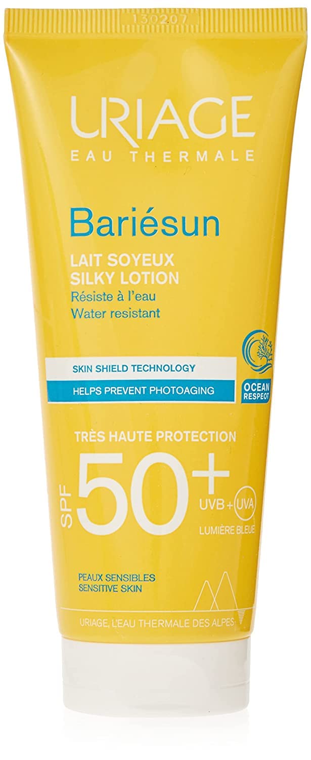 Uriage Bariésun Kid Sun Lotion SPF50+ - Very High UVA/UVB Protection - Ultra Water Resistant - Fast-absorbing & Non-sticky - Sand-free & Tear-free - Specially Formulated for Kids' Sensitive Skin-100ml