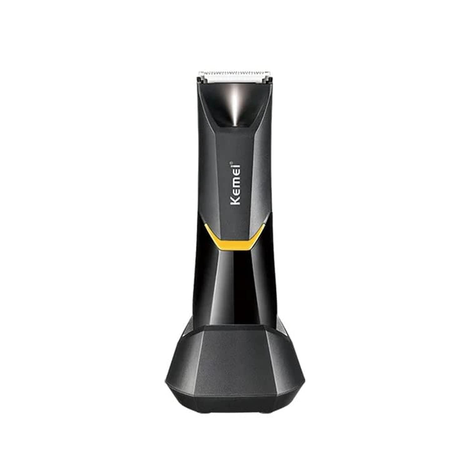 KEMEI Professional Body Hair Trimmer for Men & Women, KM-3208 with LED Light, USB Fast Charging & Ceramic Blade Heads, Waterproof Wet/Dry, Suitable For Body Private Part Shaving,And Pubic Hair.