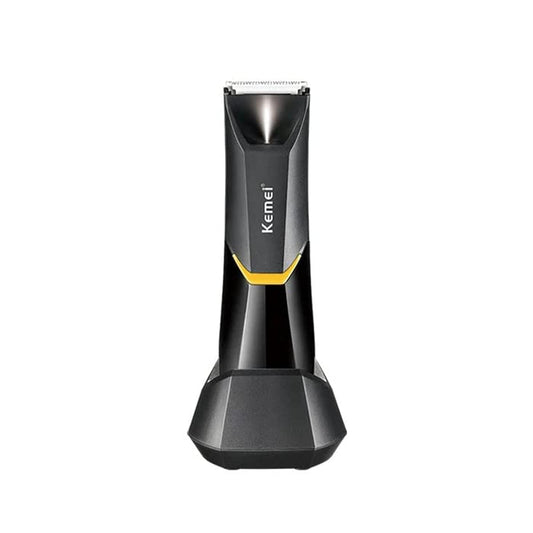KEMEI Professional Body Hair Trimmer for Men & Women, KM-3208 with LED Light, USB Fast Charging & Ceramic Blade Heads, Waterproof Wet/Dry, Suitable For Body Private Part Shaving,And Pubic Hair.