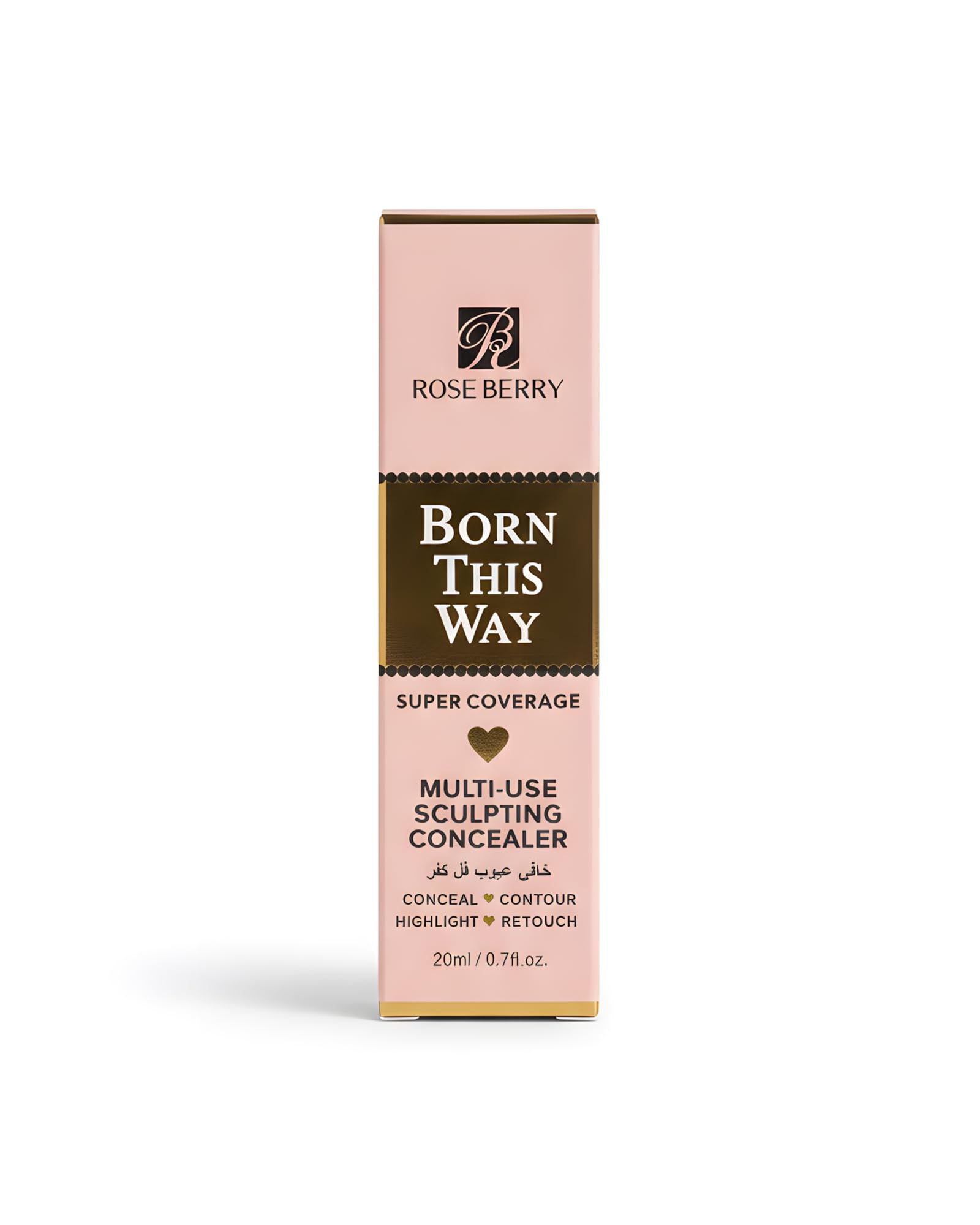 Rose Berry Born This Way Multi-Use Sculpting Concealer, Super Coverage, 20ml, Shade 01