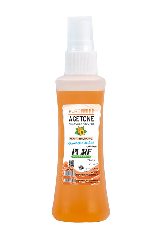 Pure Nail Polish Remover Spray with Peach Scent, 70 ml