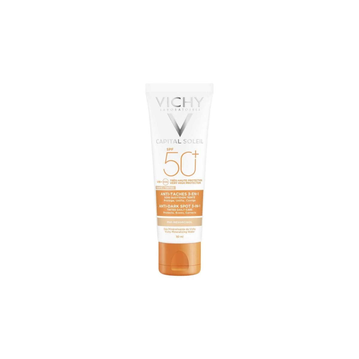 VICHY Ideal Soleil 3 in 1 Tinted Anti-Dark Spots Care SPF 50+ - 50 ml
