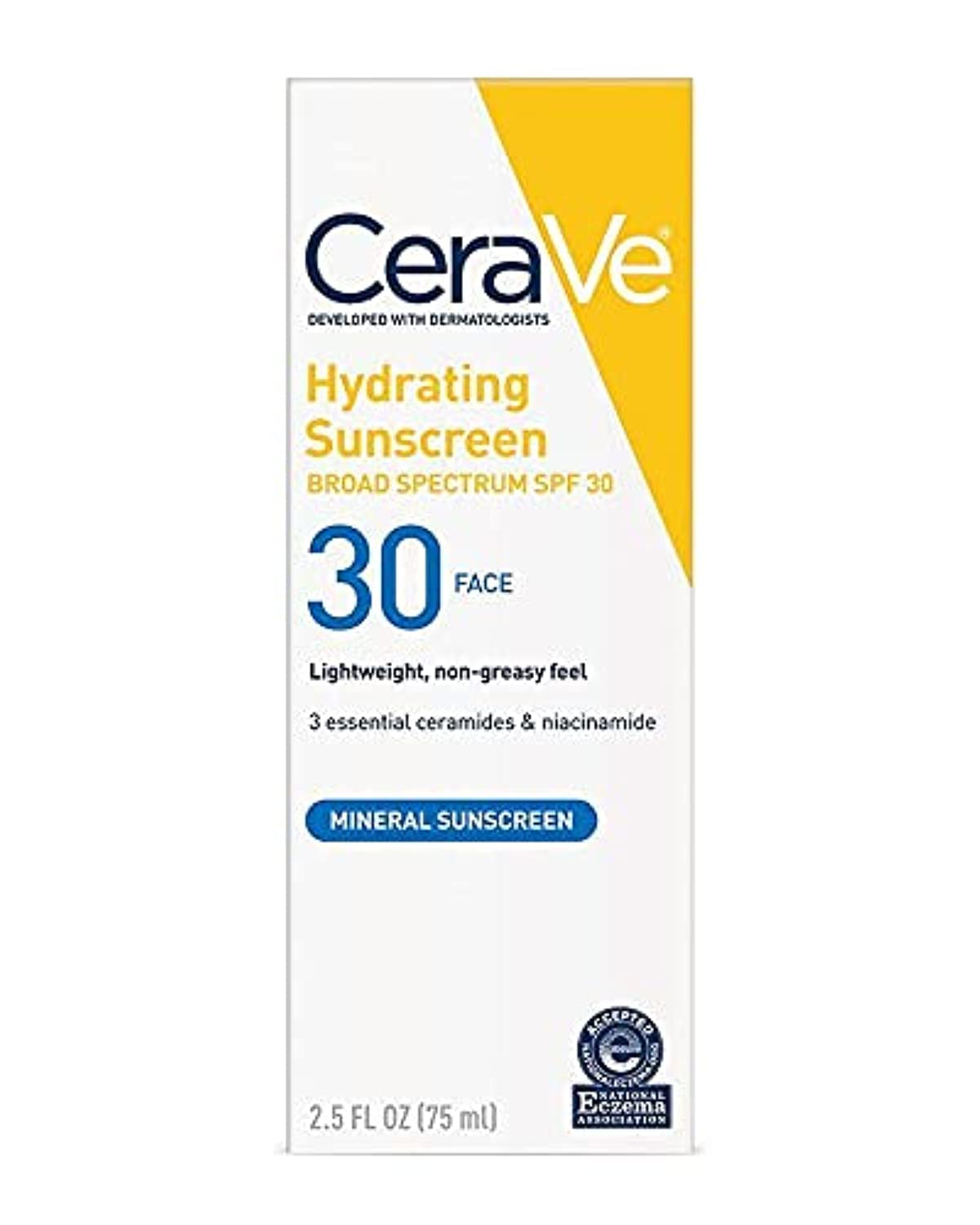CeraVe Hydrating Sunscreen SPF 30 Face Lotion (75ml)