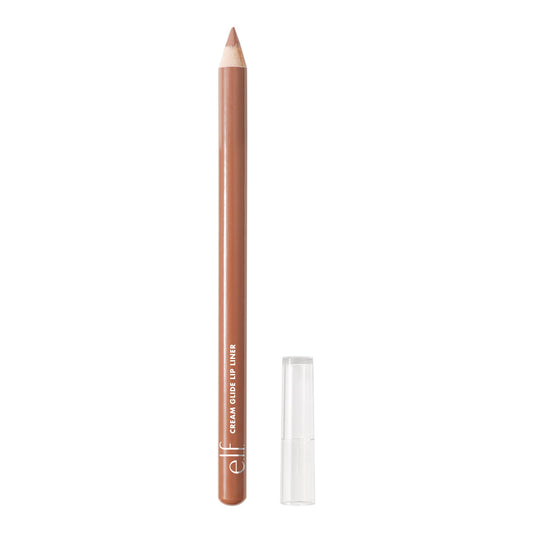 e.l.f. Cream Glide Lip Liner, Shape & Sculpt Lips, High-Pigment Pencil, Semi-Matte Finish, Vegan & Cruelty-Free, Truth or Bare