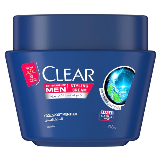 CLEAR Men's Styling Cream Cool Sport 210ML